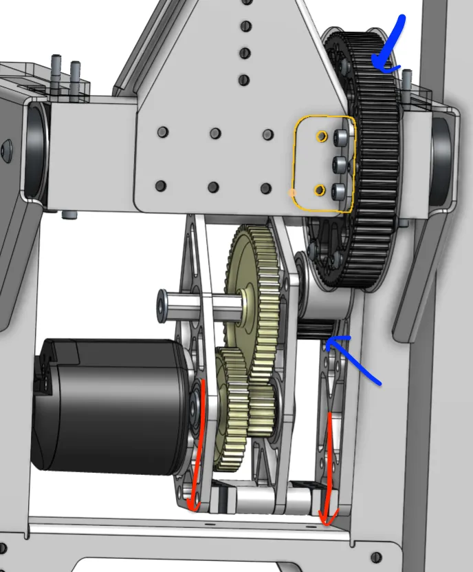 1114 Sliding Gearbox Tensioner